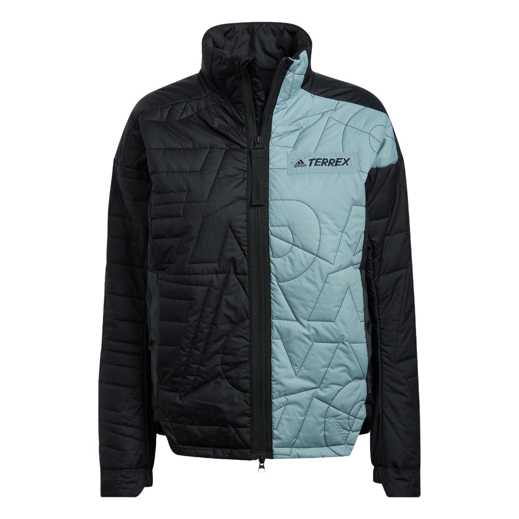 Adidas Puffer Jacket Women s Black/Magical Yellow/Light Gray HD8307 A/L