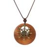 Handmade Nepal Buddhist Mala Bead Pendant Necklace Ethnic Wooden Bead Long Jewelry Gifts For Women