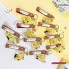 Pearl Milk Tea Bear Keychain - Cartoon Oil-Filled, Floating Liquid Pendant for Bags