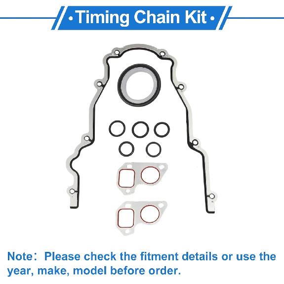 1 Set Engine Timing Chain Kit for Chevrolet Silverado 1500 2500 3500 Express Tahoe Avalanche Camaro for GMC Sierra Yukon 5.3L 6.0L