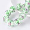 10pcs Round 12mm Flower Pattern Handmade Lampwork Glass Loose Beads For Jewelry Making Accessories DIY Crafts Findings
