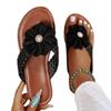 New Plus-size Woven Women's Shoes Flip-flops Women's Slippers