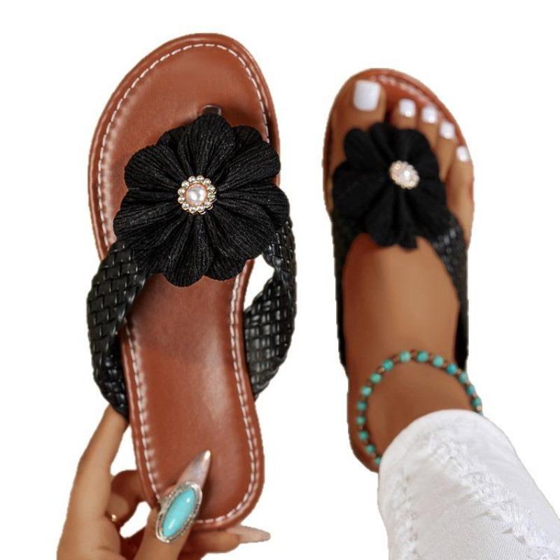 New Plus-size Woven Women's Shoes Flip-flops Women's Slippers