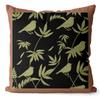45X45Cm Single Pillow Cover American Light Luxury Retro Green Short Plush Print Throw Pillow Cover Home Living Room Office Sofa Cushion Cover