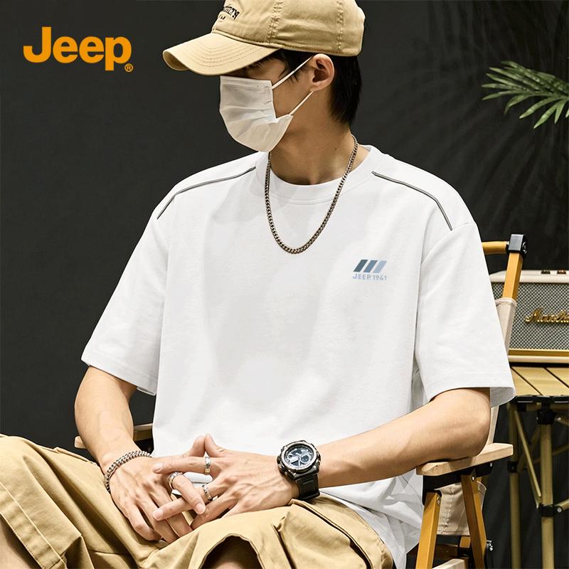 JEEP Men s Quick-Dry Casual Short-Sleeve T-Shirt 3XL