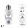 E27 Motion Sensor Light Switch E27 Base Lamp Holder 100-240V Motion Detector With Light Control Smart Switch Socket Adapter