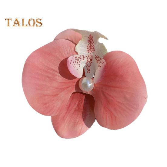 Dámská sponka do vlasů 3D květinová dekorace Silný úchop Sponka do vlasů na ofinu Focení Květinová stylingová sponka do vlasů Vlasové doplňky