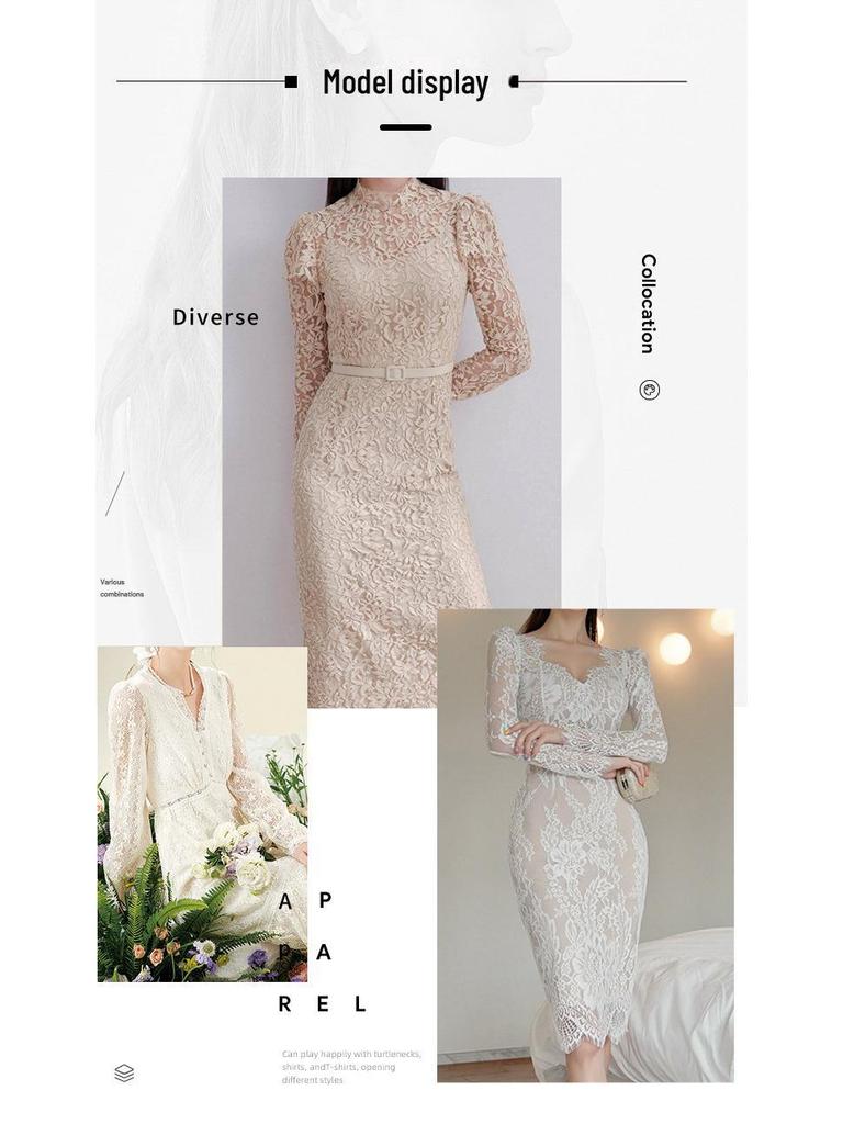 70g Embroidered Sequin Nylon Lace Fabric for Women's Dresses & Bridal Underwear