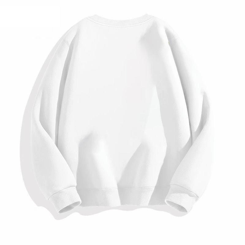 Heavyweight Unisex Crewneck Sweatshirt - Trendy Autumn/Winter, Loose Fit, Plus Velvet