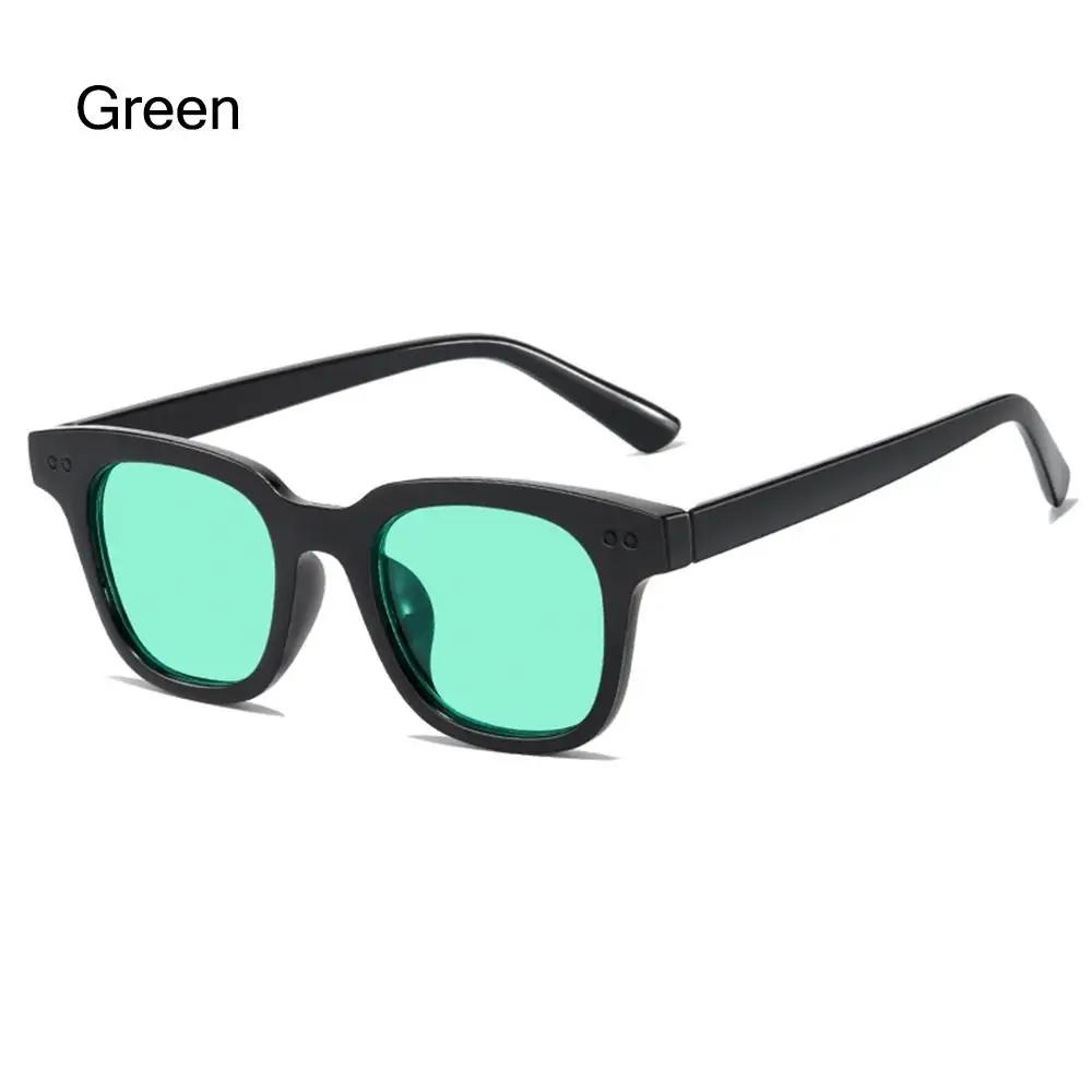 Vintage Square Frame Sunglasses Luxury Retro Ocean Lens Sun Glasses Colorful UV Protection Shades Summer Eyewear