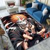 Fierce Masked Warrior with Fiery Aura Patterned Carpet, Suitable As a Non Slip Play Mat for the Living Room and Bedroom Sofa