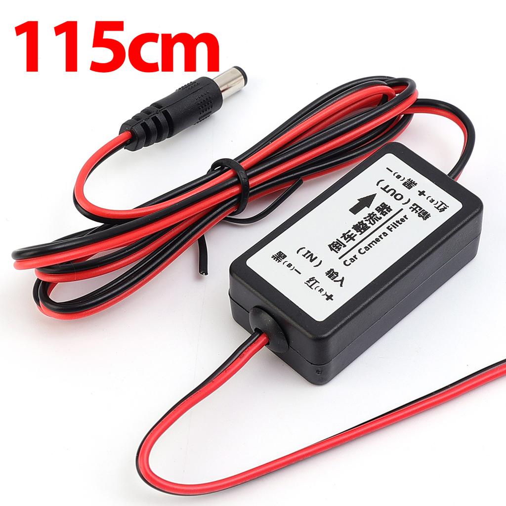 12V Anti-interference DC Power Relay Capacitor Filter Connector Car Camera Filter Auto Parking Reverse Rear View Camera Tools