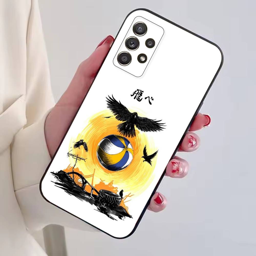 Anime H-HaiKyuu cool Phone Case For Samsung S25,S24,S21,S22,S23,S30,Ultra,S20,Plus,Fe,Lite,Note,10,Black Cover