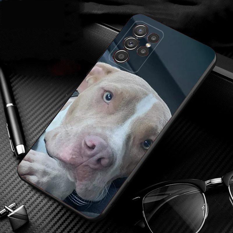 

Phone Case For Samsung Galaxy S25 S24 S23 S22 S21 Ultra S24 S23 S22 S21 S25 Plus S24 S20 FE Pitbull Terrier Dog S23Plus
