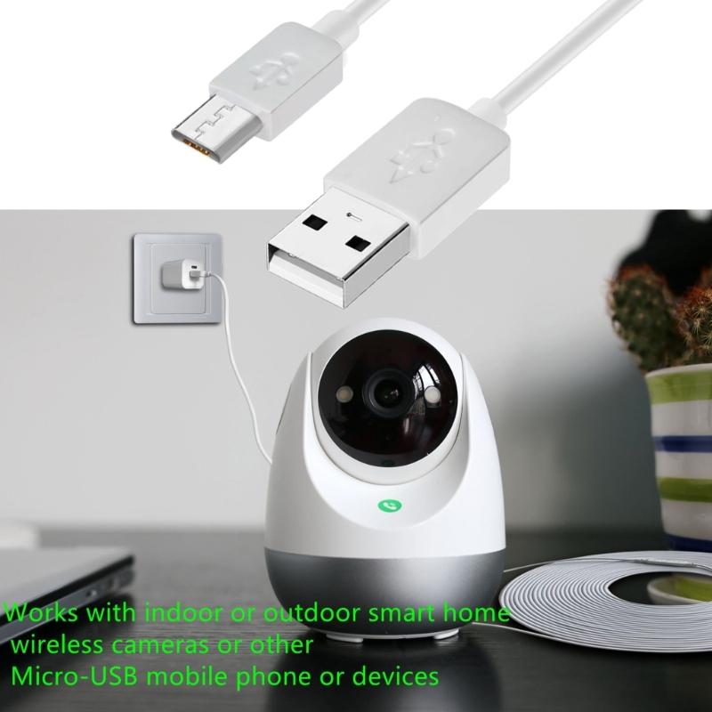 Super Long USB to Micro USB Charging Cable for Thermometer / Camera Long Durable Charger Wire 393.7in/590.55inch