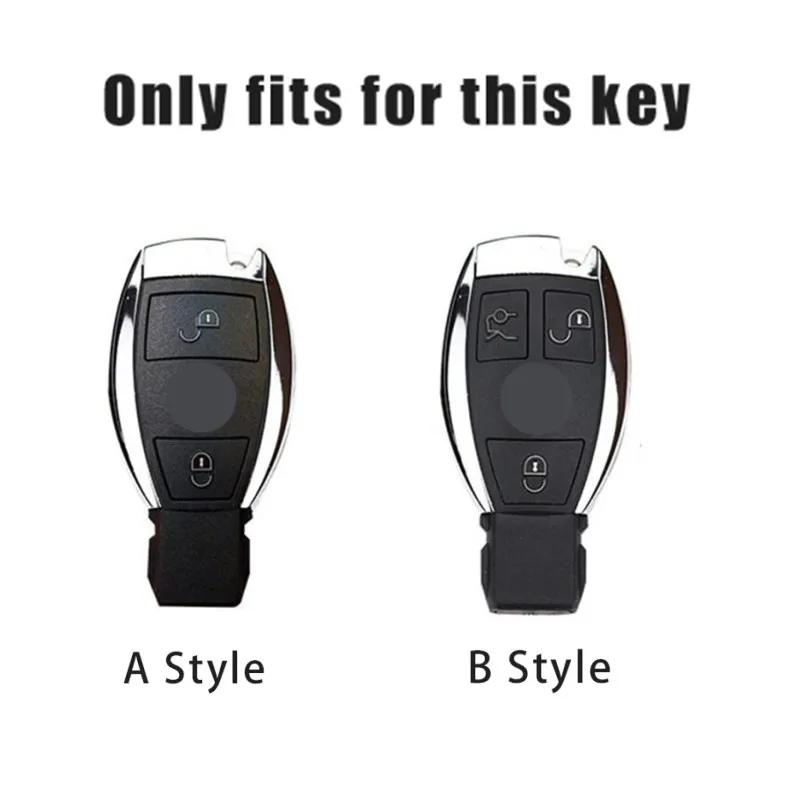 ZJH5   Car Key Cover For Mercedes Benz A B C E Class GLS GLA GLK GLC CLS CLA AMG W204 W205 W212 Bag Car Key Holder Remote Protector