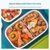 CHAHUA Double-Layer Microwave-Safe Plastic Bento Box