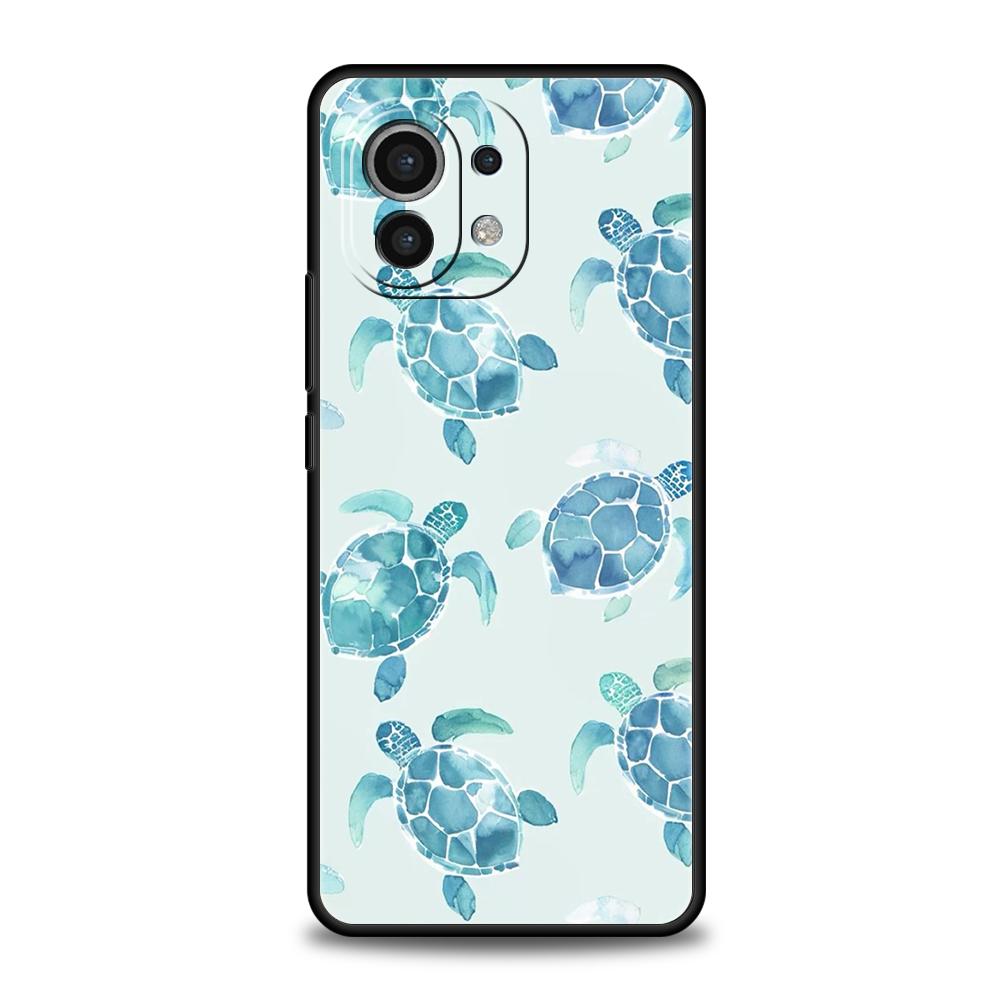 Cool Ocean Turtle Phone Case For Xiaomi 15 14 13 12 Lite 14T 13T 12T Pro Poco X7 X6 X5 X4 X3 NFC F7 Ultra F6 Pro Soft Cover
