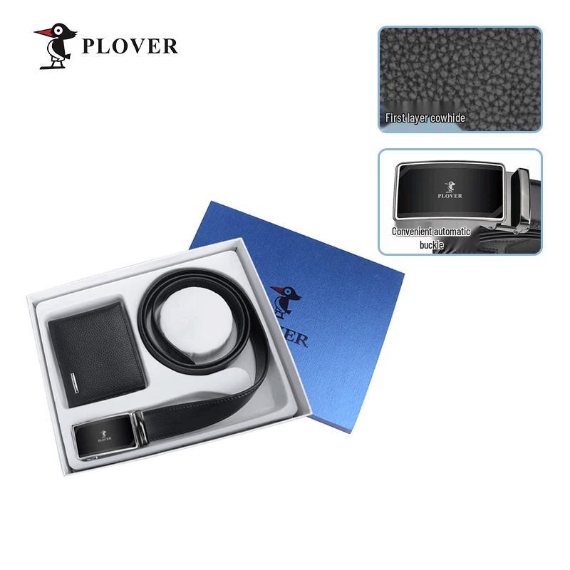 Plover Men s Leather Wallet & Belt Gift Set