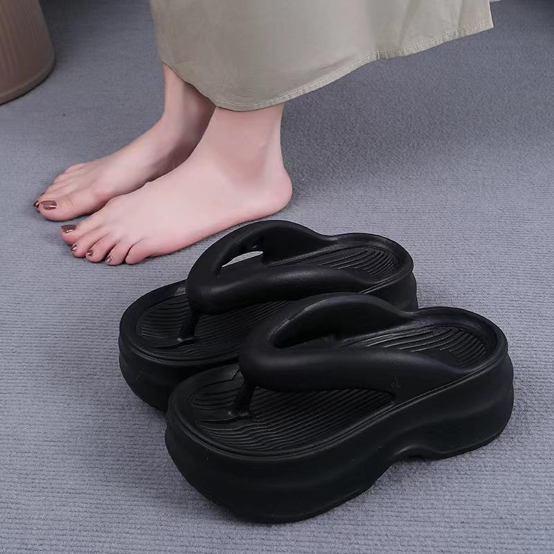 New pinch-in flip-flops shoes women's thick-soled non-slip summer indoor and outdoor wear versatile cool slippers