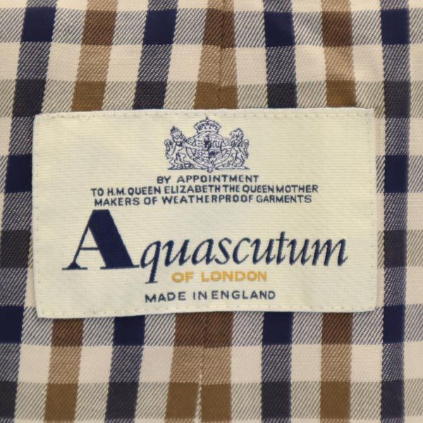 Aquascutum Stainless Collar Coat Khaki Men's Used