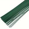 100pcs Dark Green Floral Stem Wire for DIY Crafts and Professional Flower Arrangements - Flexible and Durable Wire for Florists and Hobbyists Alike