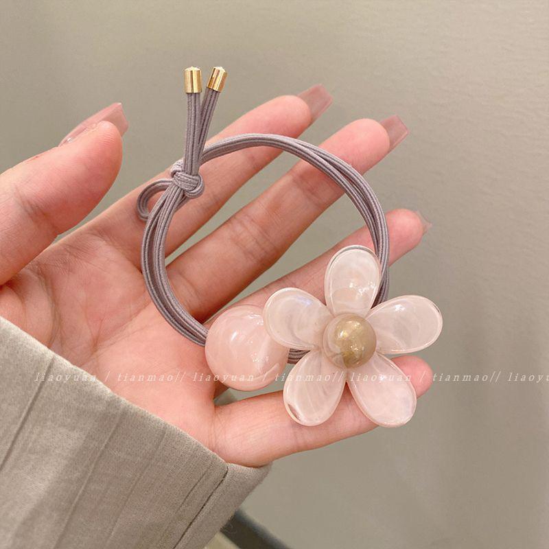 

Очаровательная акриловая повязка на голову с цветком - эластичная резинка для густых волос