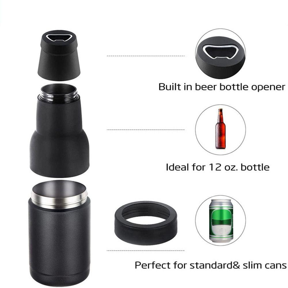 Double Walled Beer Can Cooler Stainless Steel Beer Bottle Holder Quality Beverage Cold Keeper  Cola
