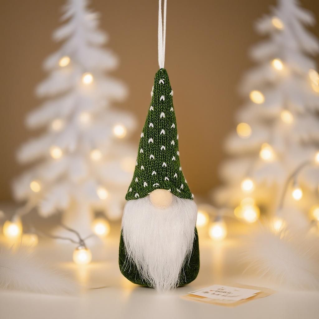 Christmas Decorations Creative Colorful Knitted Santa Faceless Old Man Pendant Goblin Pendant Dwarf Pendant