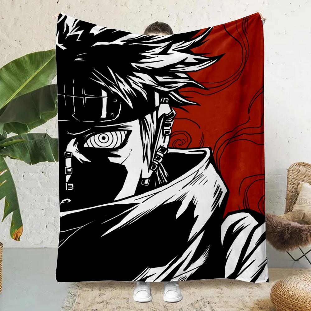 Hot Anime Narutos Itachi Akatsuki Printed Blanket Picnic Blankets Warm Blanket Soft and Comfortable Blanket Home Travel Birthday