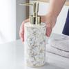 Stylish 300ml Marble Ceramic Soap Dispenser Bottle Empty Bottle Modern Bathroom Decors for Hand Sanitizer & Shampoo