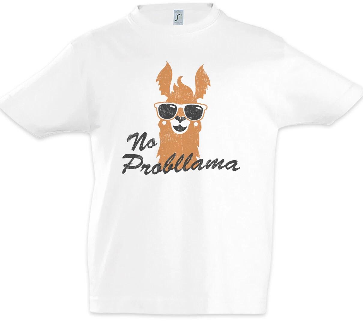 No Probllama Kids Boys kids boys T-Shirt No Problem Fun Llama Llama Nerd Keep Calm 130