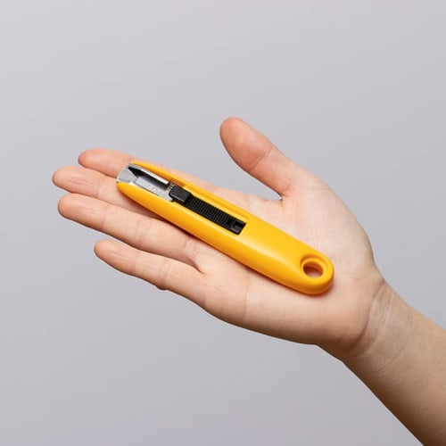 OLFA Safety Cutter Compact, for Unpacking, Ambidextrous, 243B