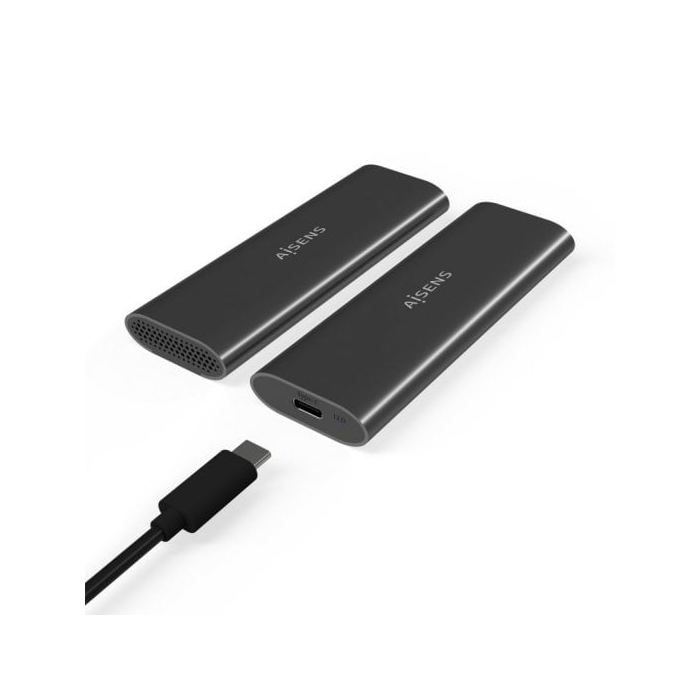 Aisens ASM2-015GR Caja Externa Para Disco SSD M.2 SATA/NVMe USB-C