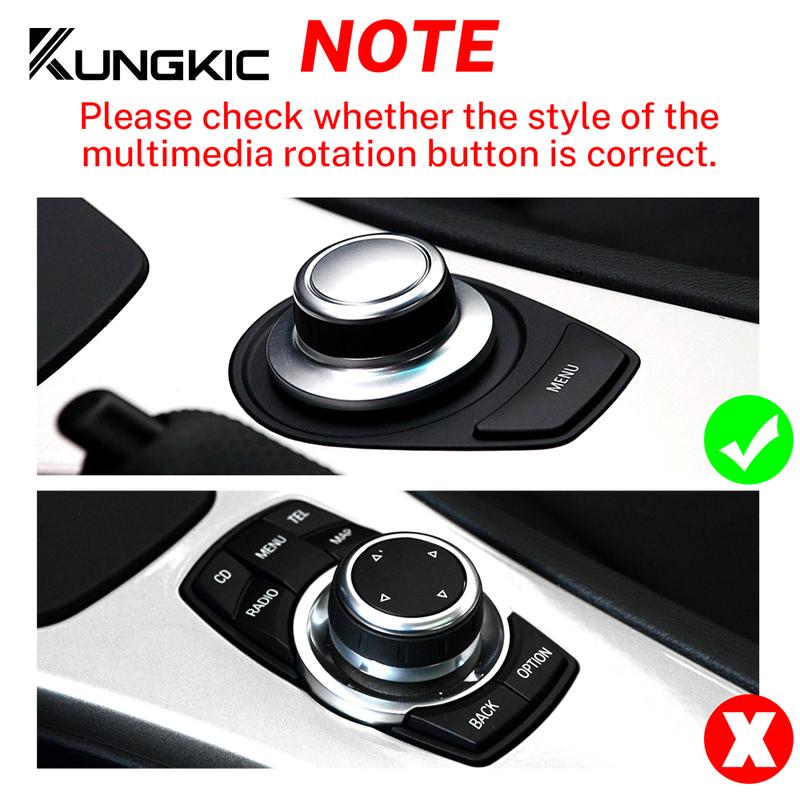 For BMW E60 E60 E61 E63 E64 E66 Car IDrive Multimedia Button Knob Cover Accessories E Chassis One-button Crystal