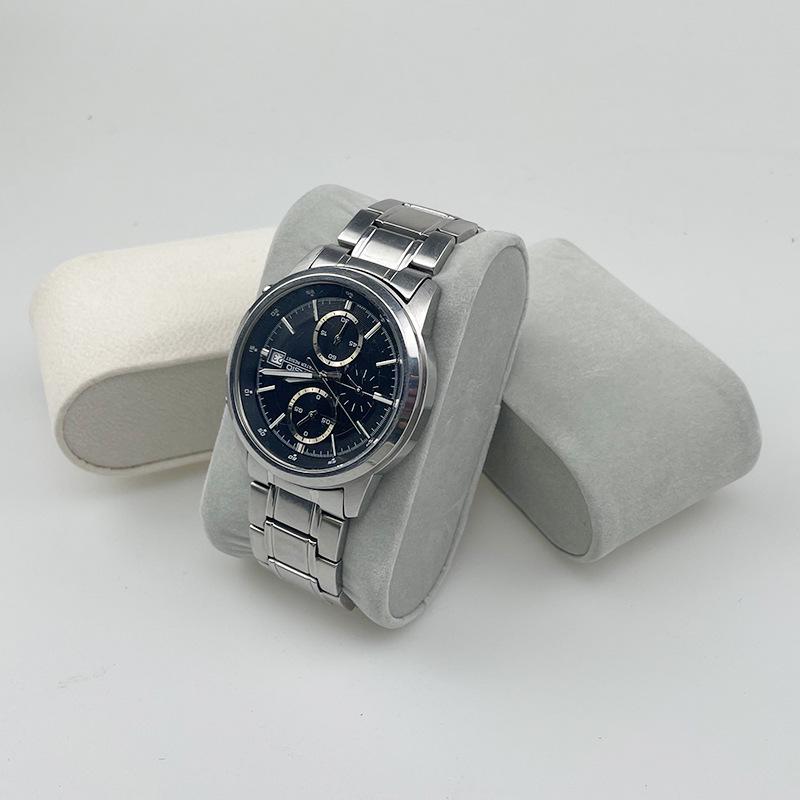 Universelle Samtleder Uhrenbox und Kissenhalter für mechanische Armbanduhren