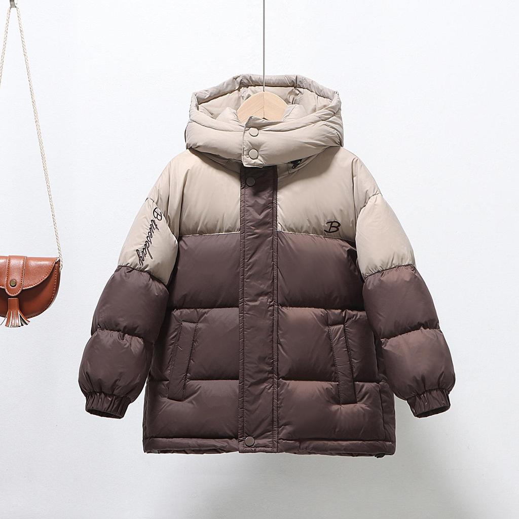 2025 Kids' Winter Hooded Down Jacket - 90% White Duck Down