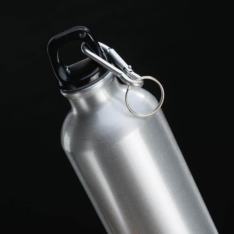 Outdoor Sports Aluminum Water Bottle Portable Water Cup Mountaineering Hook Small Mouth Single Layer Cup