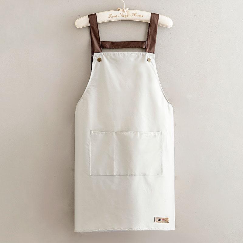 Unisex Waterproof Kitchen Apron with Large Pocket