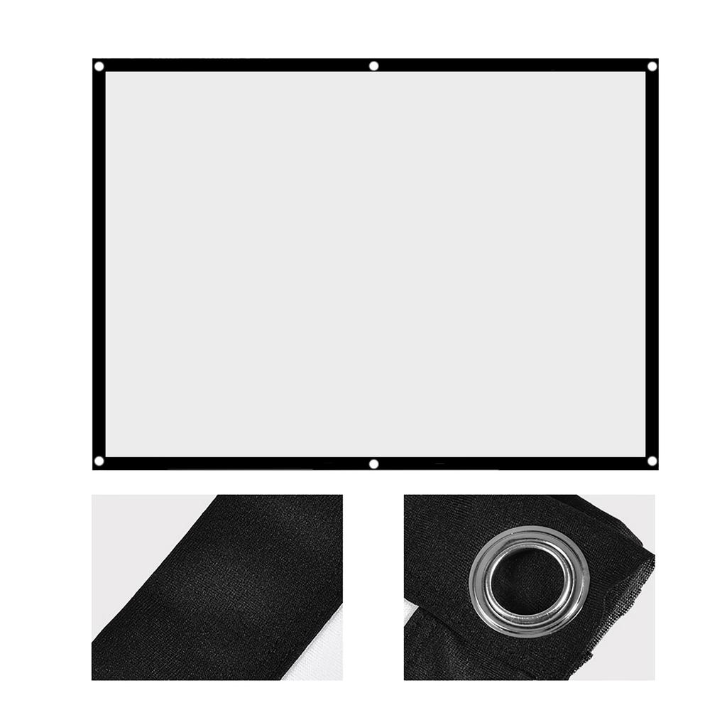 1pc Portable Foldable NOn crease White Projector Curtain Projection Screen 4:3 (84inch)
