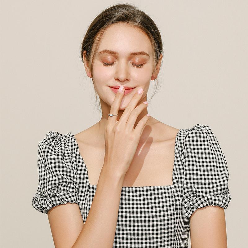 MODIAN Ασήμι Στερλίνα 925 Φυσικά Οπάλια Οβάλ Σχήματος Πρωτότυπου Σχεδιασμού Δαχτυλίδια Για Γυναίκες Μόδα Καλές Κοσμήματα Αξεσουάρ