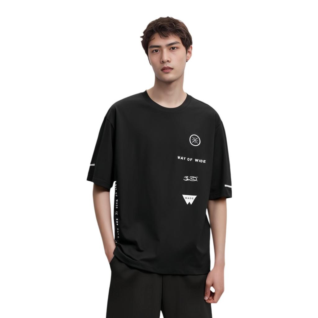 Li-Ning Wade Of Wade Logo T-shirt 'Black' Men's ATST237-1