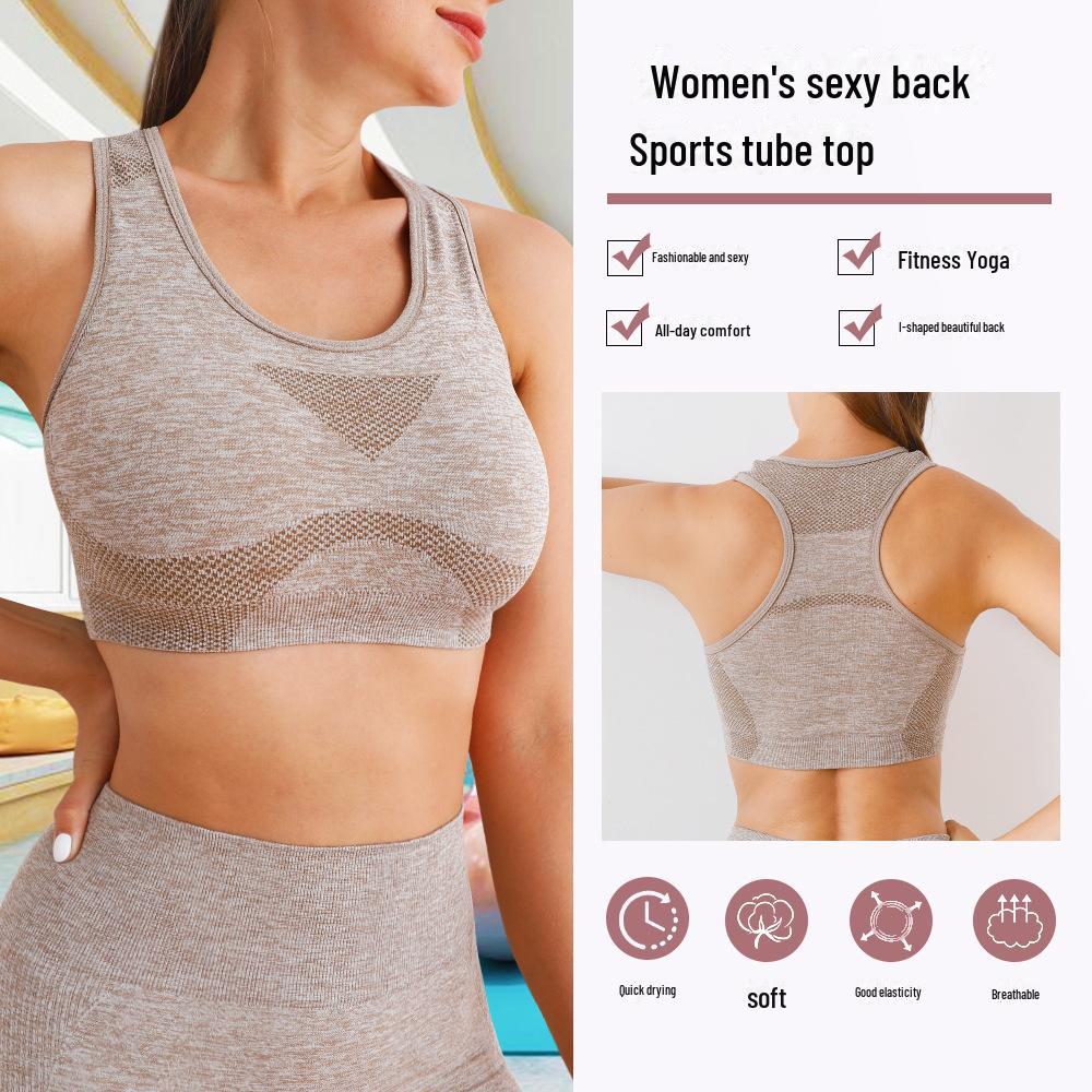 Atmungsaktives Fitness-Tanktop & Schnelltrocknende Yoga-Shorts Set