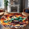Customizable Demon Slayer6 Round Non-Slip Carpet - Ideal for Garden, Picnic, Office, Perfect for Decoration, Suitable For All Seasons