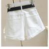 2026 Summer New Women's Denim Shorts High-Waisted Slim-Fit Versatile Student Wide-Leg Pants Rolled Hem A-Line Hot Pants Ins Trend