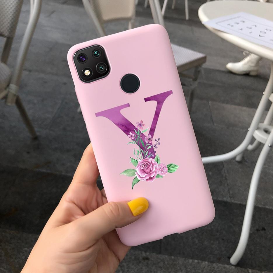 Luxury Letters Case For Xiaomi Redmi 9C 9 C NFC Case Shockproof Bumper Soft Phone Case For Redmi 9 9c 9a Redmi9A 9C 9 Back Cover