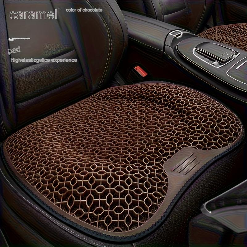 Fit Hexagonal Gel Seat Cushion - Breathable Ergonomic Car & Office Chair Pad with Premium Gel Material for All-Day Comfort, Pressure Relief