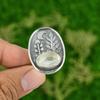 Natural Moonstone Gemstone Statement Adjustable Ring 925 Silver For Girls