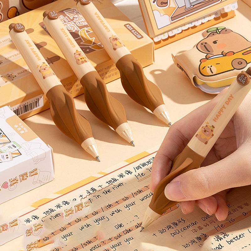 3 Stück Kawaii Cartoon Capybara Gelstift Schnelltrocknende Neutrale Stifte Schreiben Glatte Stifte Bürobedarf Schüler Schreibwaren Geschenke