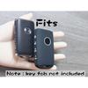 2Pcs 4 Buttons Silicone Smart Remote Key Fob Compatible with 2023 2022 2021 2020 2019 Mazda 3 6 CX-30 CX-5 CX-9 CX-50 Key Fob Cover (Black)